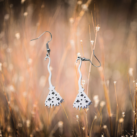 Boucles d'oreilles "Balai de Sorcière"