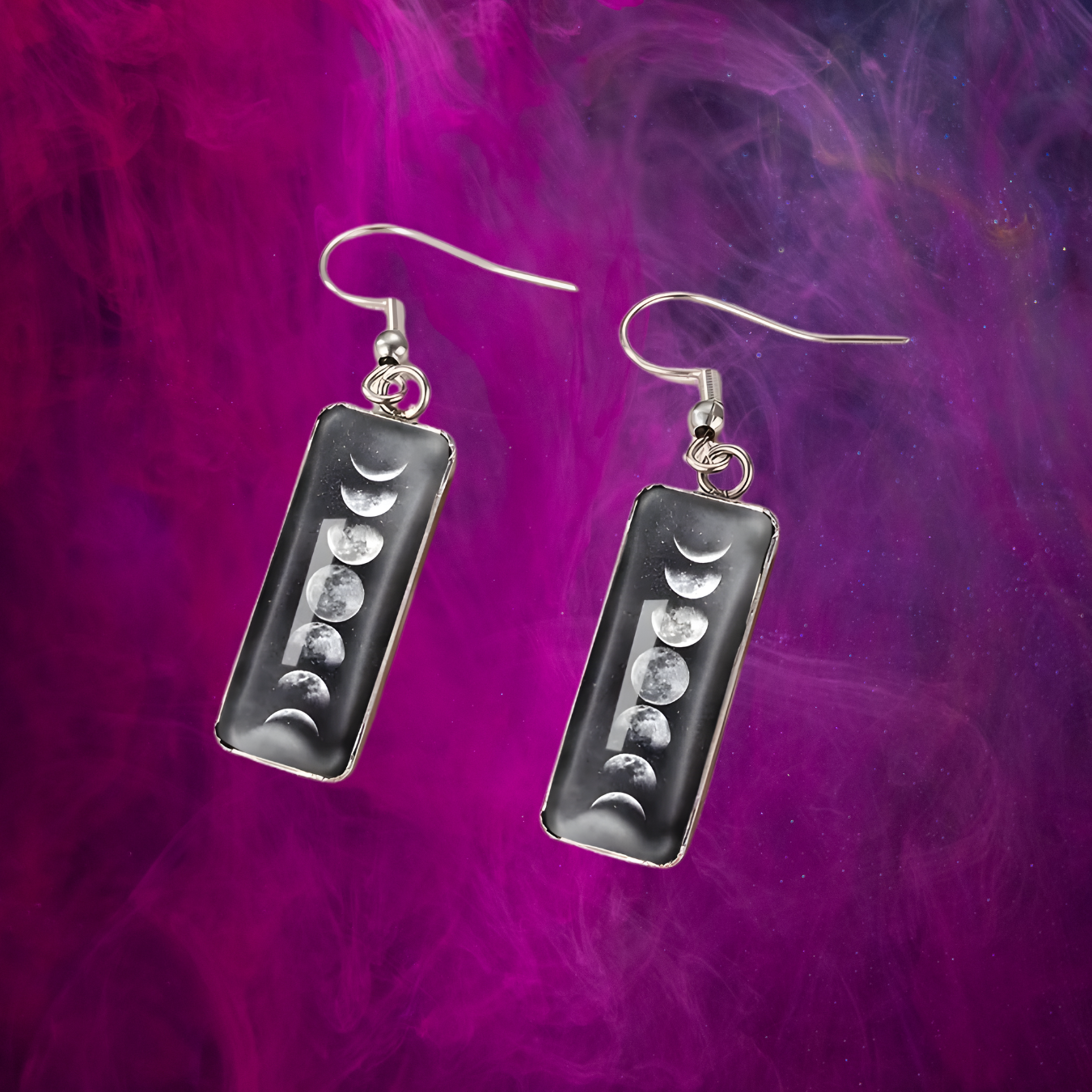 Boucles d'Oreilles "Phases de Lune"