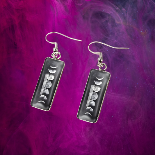 Boucles d'Oreilles "Phases de Lune"