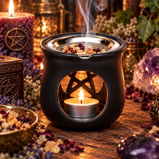 Brûle-encens en stéatite "Flamma Mystica" – Pentacle