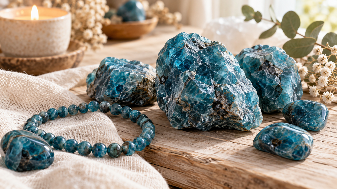 Apatite bleue : propriétés et utilisations d’une pierre aux nuances captivantes