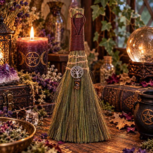 Balai de Sorcière "Arbre de Vie" – Œil de Tigre