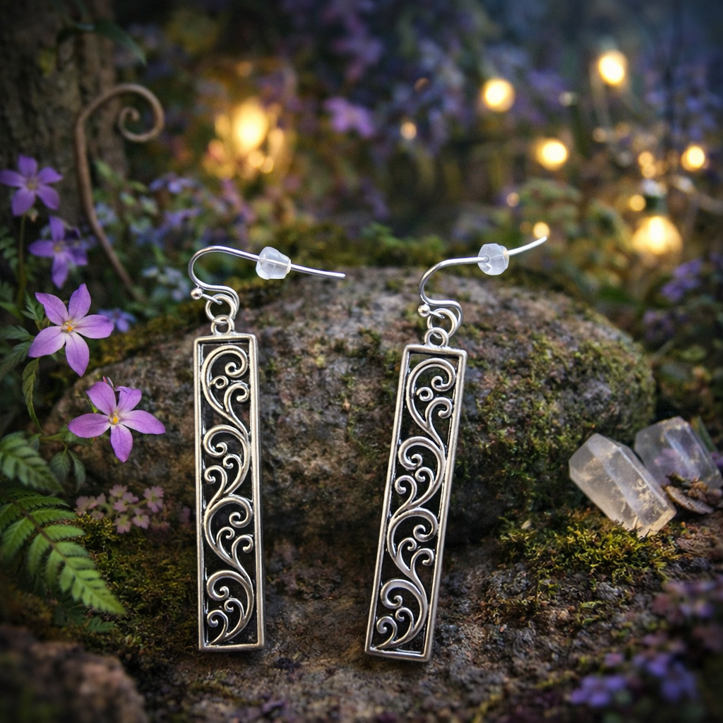 Boucles d'oreilles couleur argent - Modèle 7