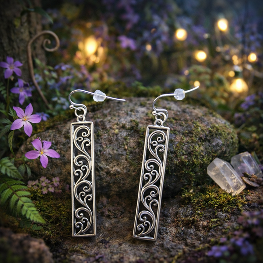 Boucles d'oreilles couleur argent - Modèle 7