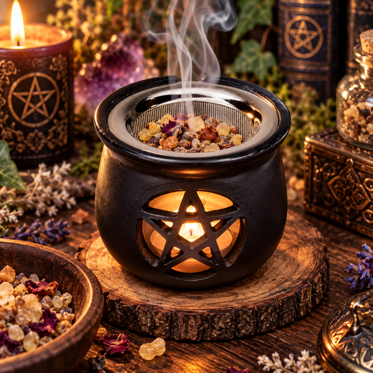 Brûle-encens en stéatite "Flamma Mystica" – Pentacle
