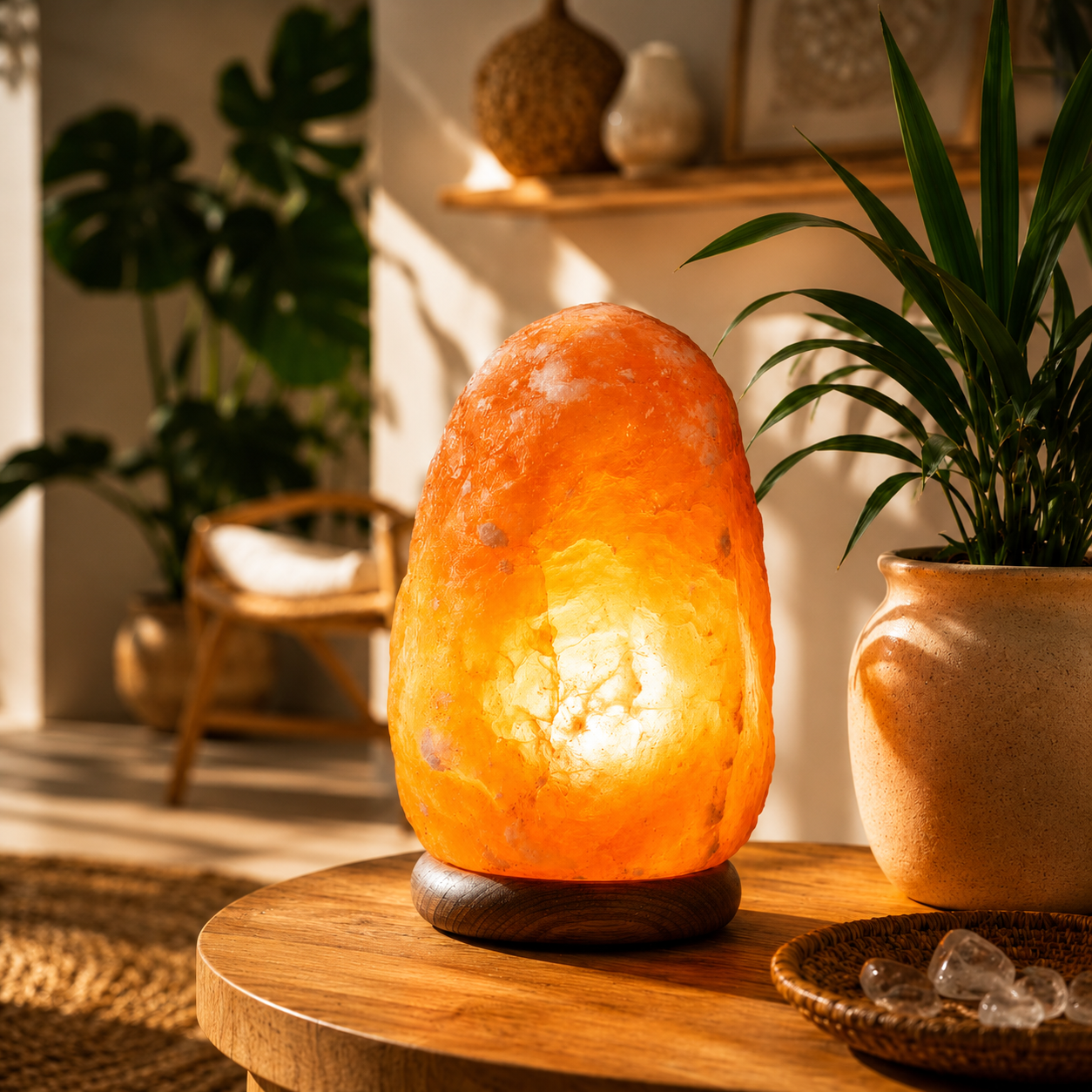 Lampe en Cristal de Sel - Pièce de 4 à 6 kg