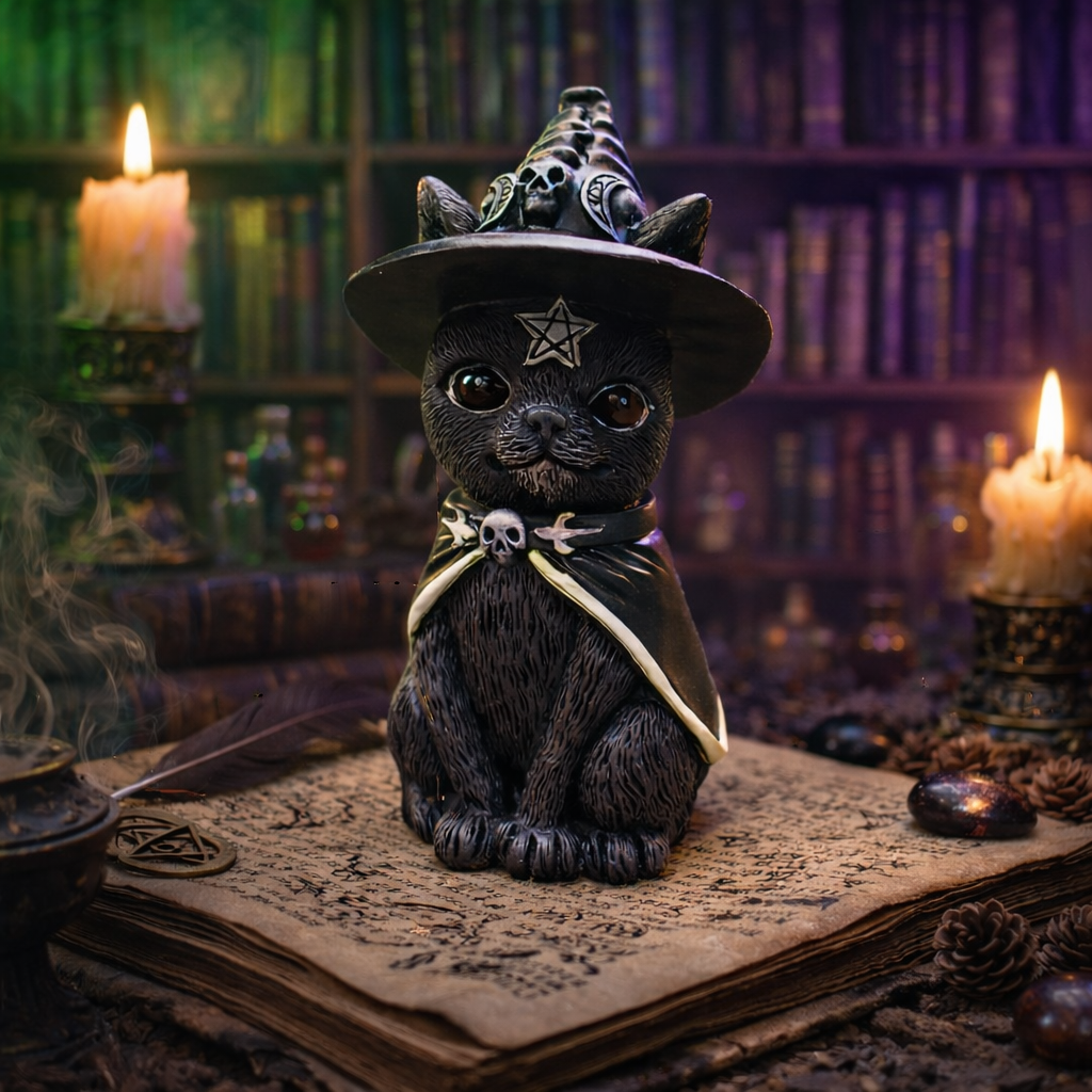 Statuette Chat - Sorcier