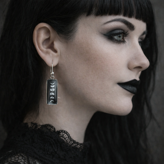 Boucles d'Oreilles "Phases de Lune"