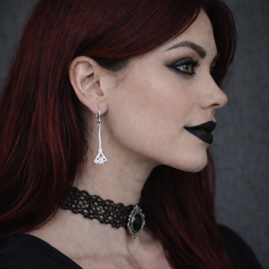 Boucles d'oreilles "Balai de Sorcière"