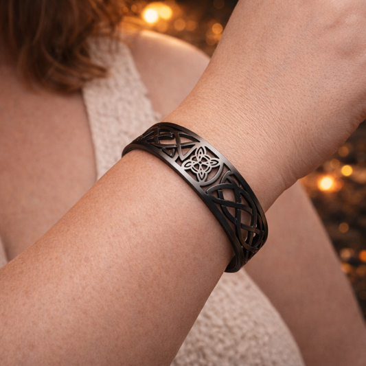 Bracelet "Nœud de Sorcière" - Noir