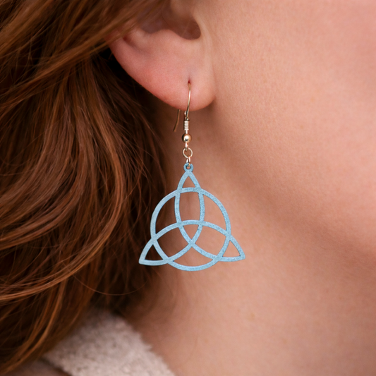 Boucles d'oreille en bois de tilleul - Charmed
