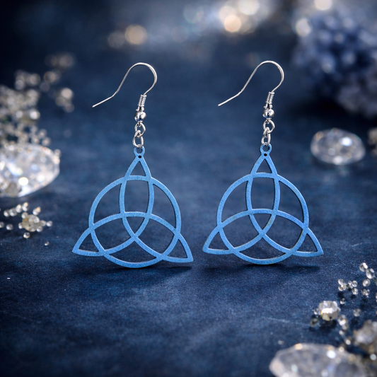 Boucles d'oreille en bois de tilleul - Charmed