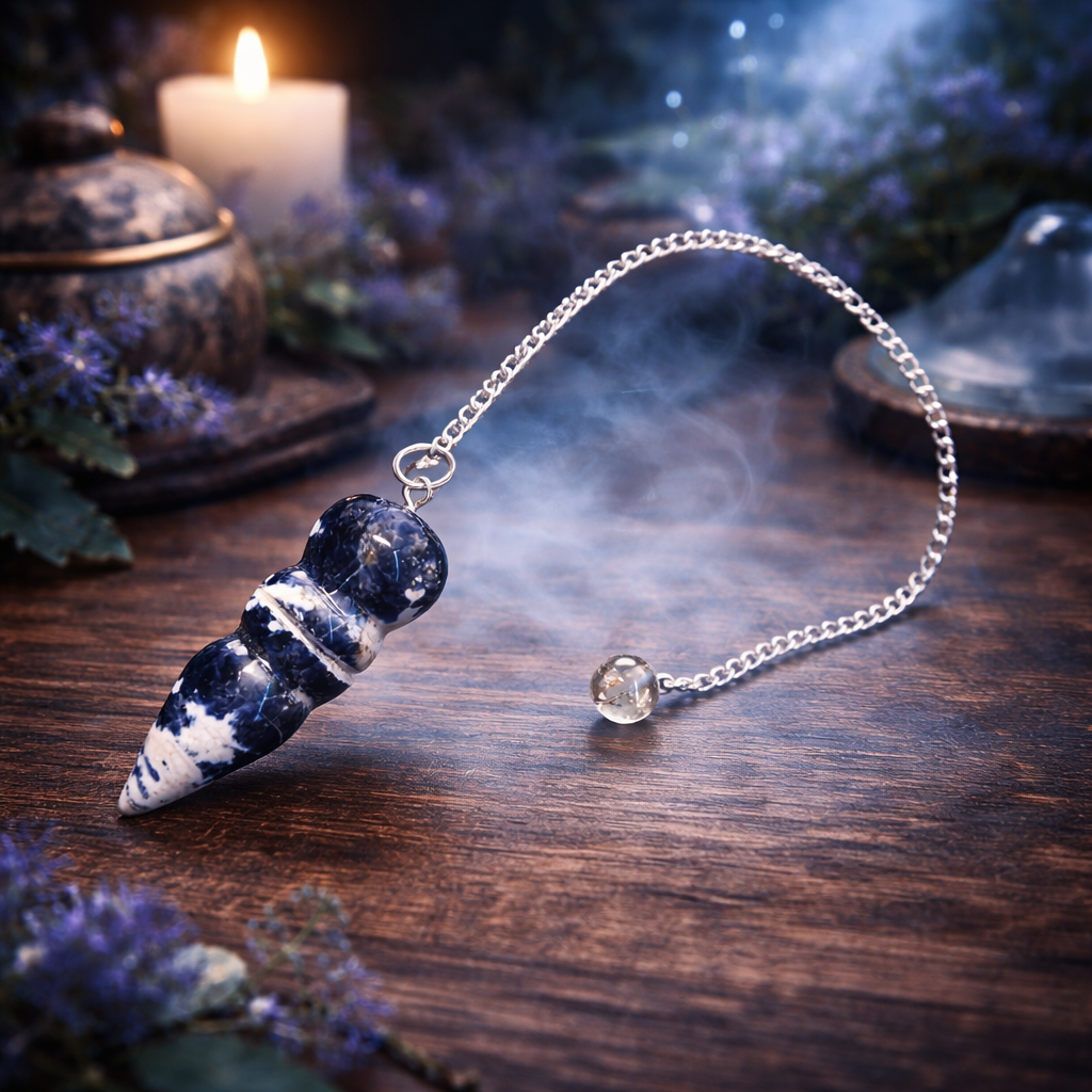 Pendule égyptien en Sodalite