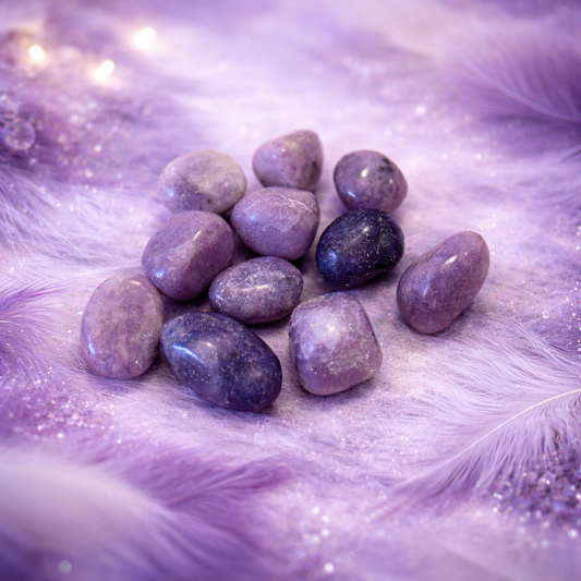 Lépidolite roulée (Paix, Sérénité, Angoisses, Apaisement, Phobies sociales, Concentration)