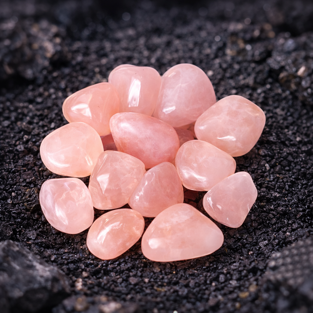 Quartz Rose roulé (Amour, Douceur, Troubles endocriniens)