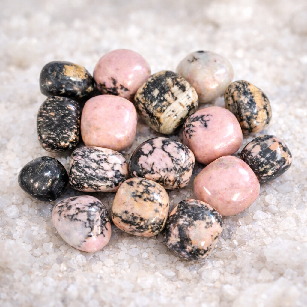 Rhodonite en galet (Calme, Stress, Concentration, Apprentissage, Enfants, Tensions, Digestion)