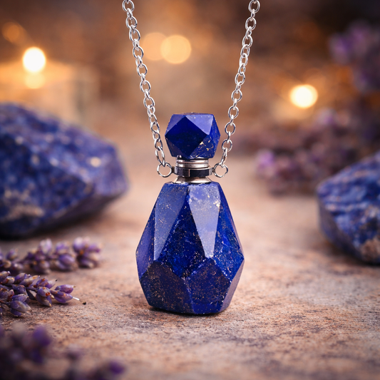Collier Fiole en Lapis Lazuli