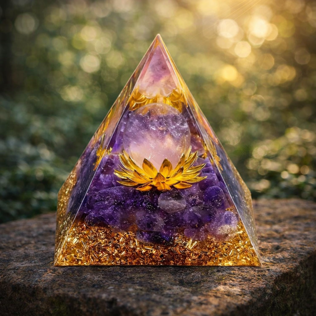 Pyramide Orgonite - Améthyste
