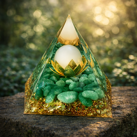 Pyramide Orgonite - Aventurine Verte
