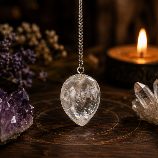 Pendule Goutte en Cristal de Roche