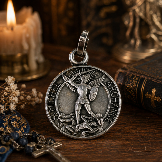 Médaille Saint Michel – Métal argenté