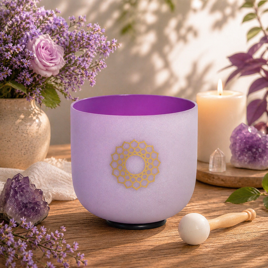 Bol Chantant en Cristal - Chakra Couronne