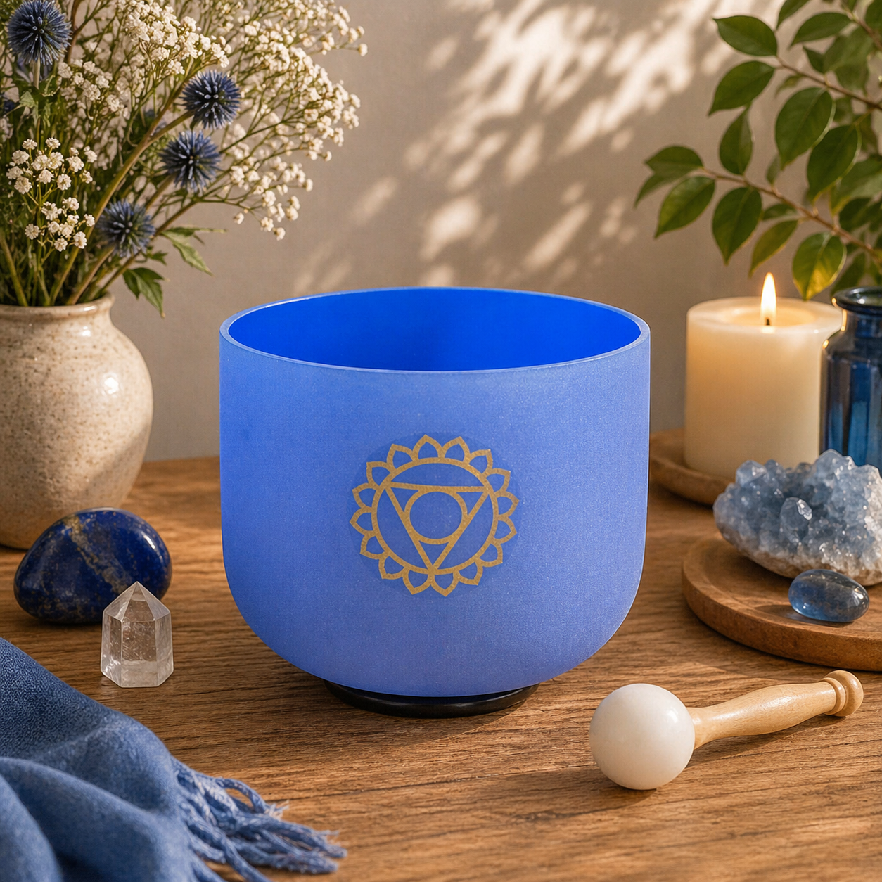 Bol Chantant en Cristal - Chakra de la Gorge