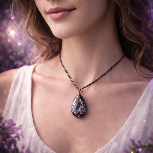 Pendentif Arbre de vie - Améthyste