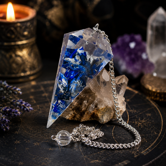Pendule Orgonite en Lapis Lazuli