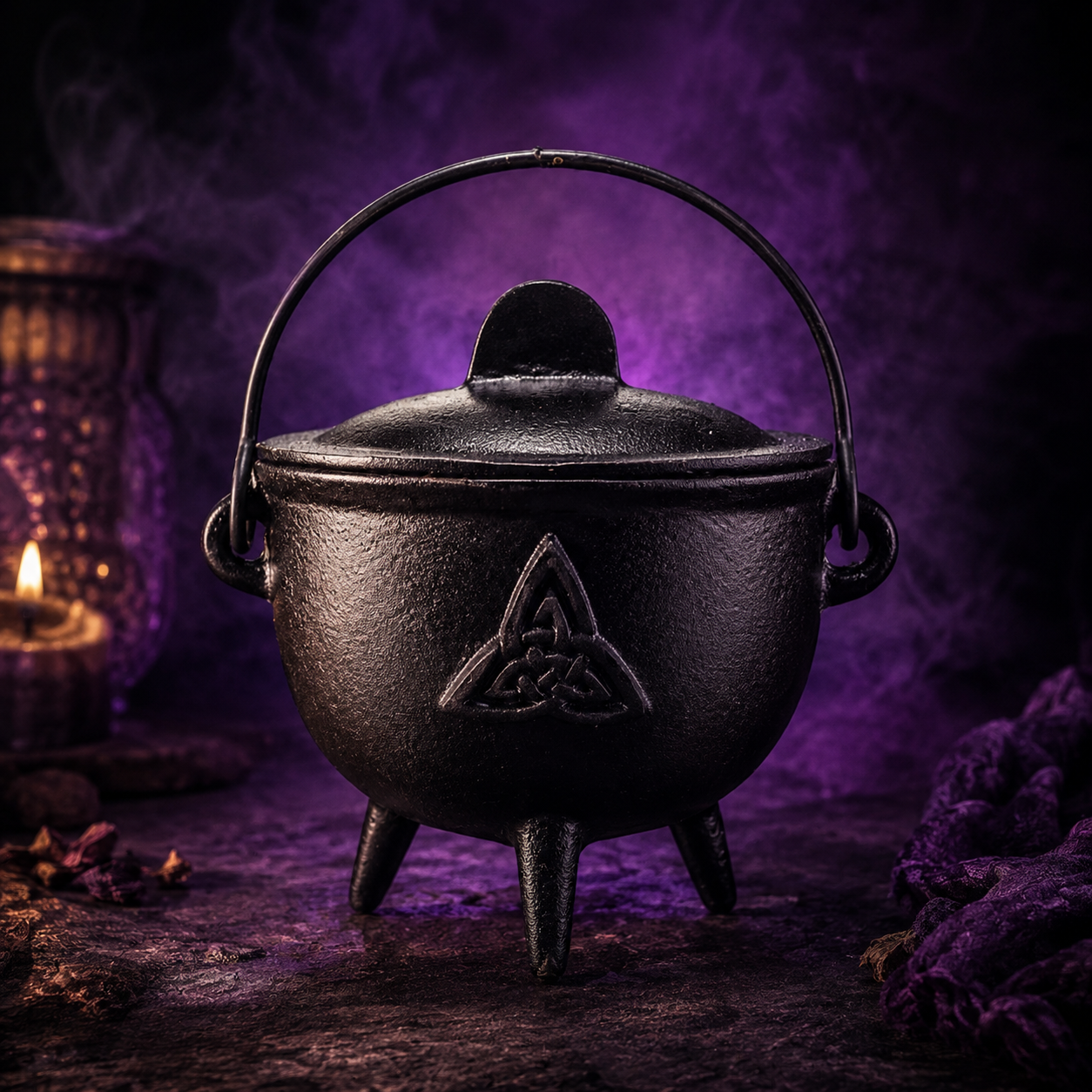 Chaudron en fonte - Triquetra