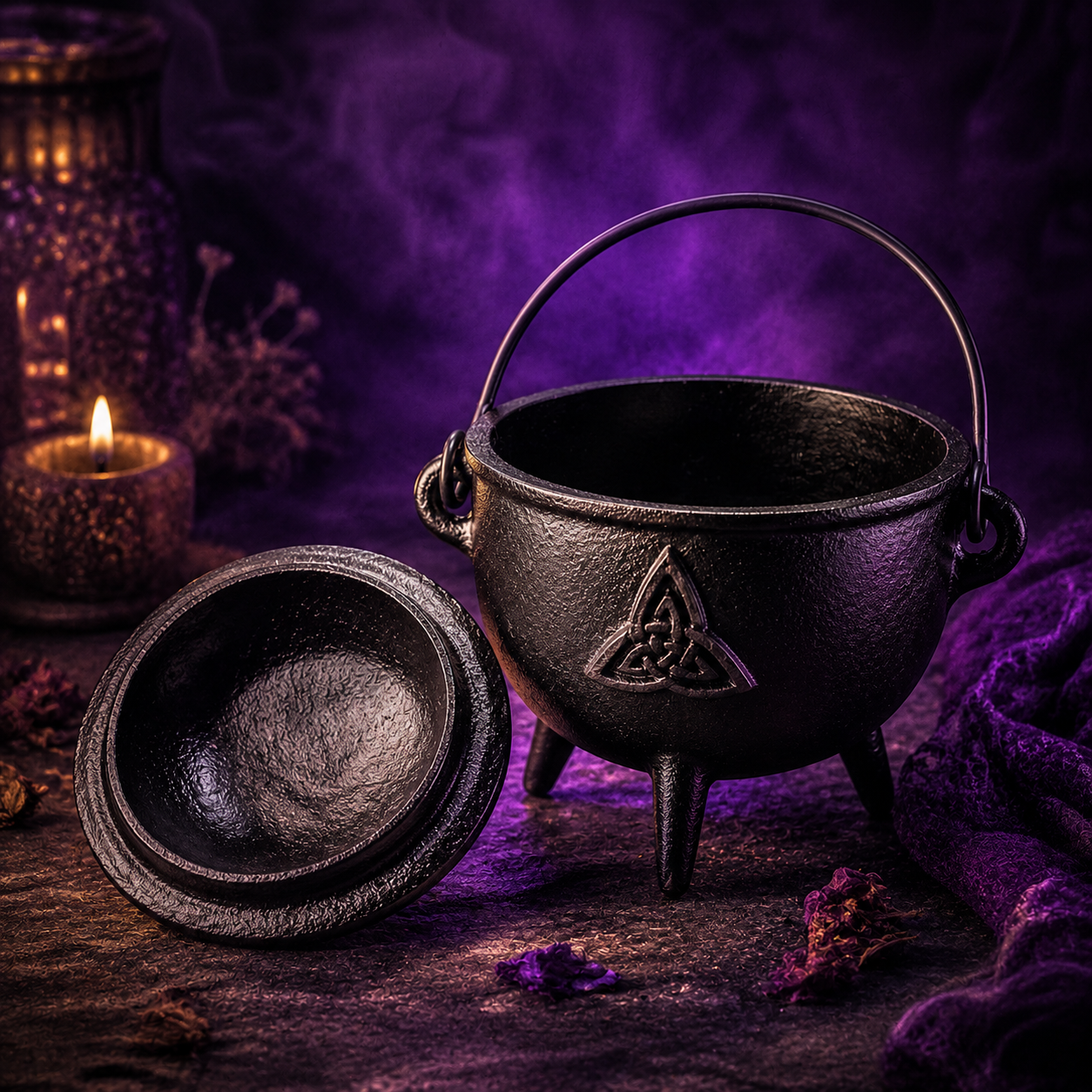 Chaudron en fonte - Triquetra
