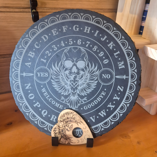 Ouija “Oracle du Corbeau”, en ardoise