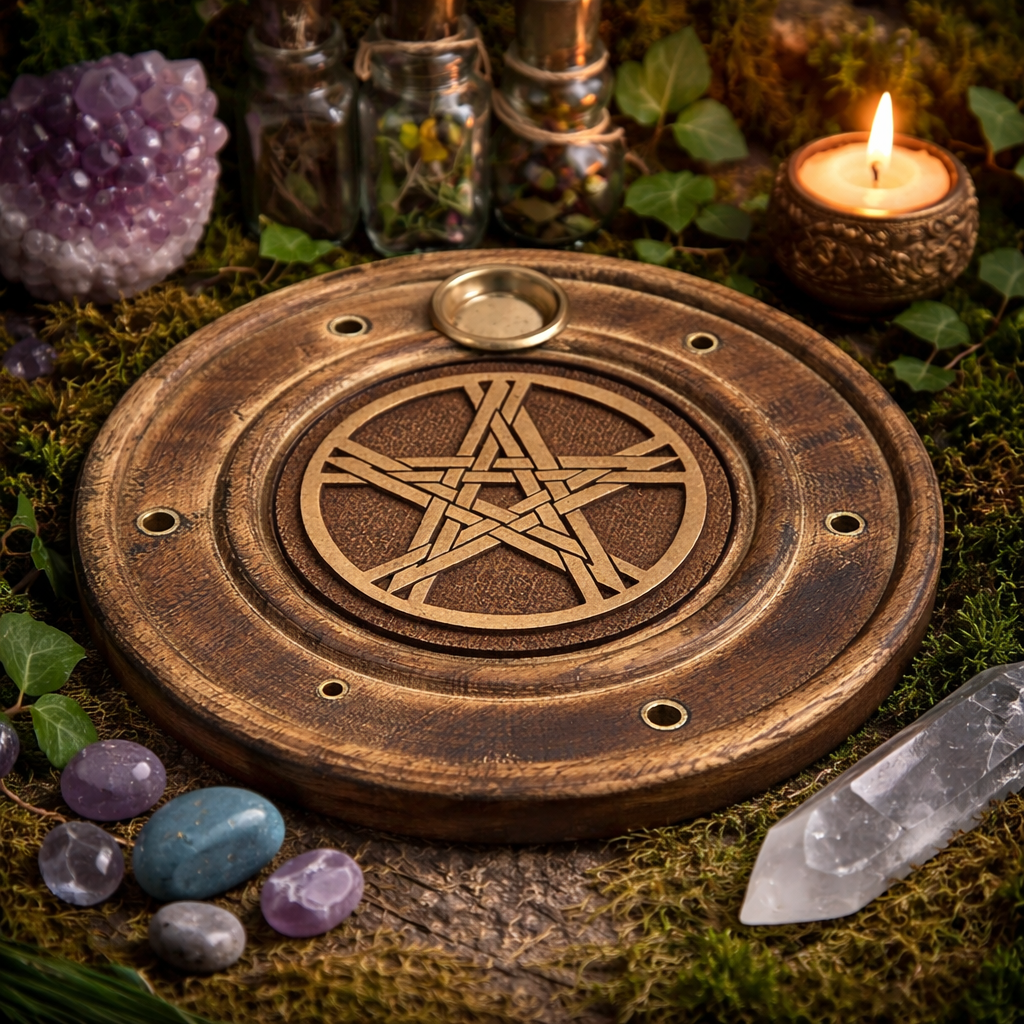 Porte-encens bâtonnets et cônes - Pentacle